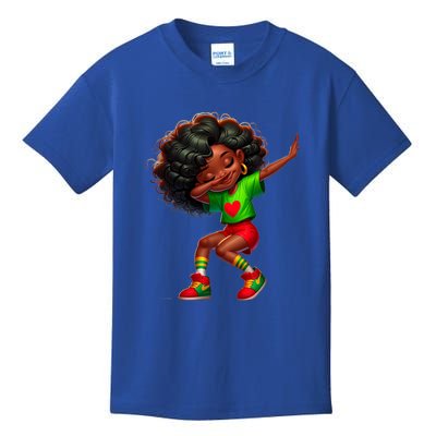 Dabbing Brown Skin Princes Junenth 1865 Great Gift Kids T-Shirt