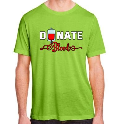 Donate Blood Saved Life National Blood Donor Awareness Month Gift Adult ChromaSoft Performance T-Shirt