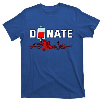 Donate Blood Saved Life National Blood Donor Awareness Month Gift T-Shirt