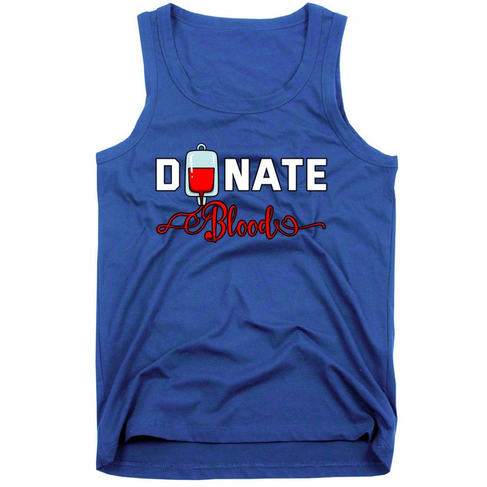 Donate Blood Saved Life National Blood Donor Awareness Month Gift Tank Top