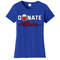 Donate Blood Saved Life National Blood Donor Awareness Month Gift Women's T-Shirt