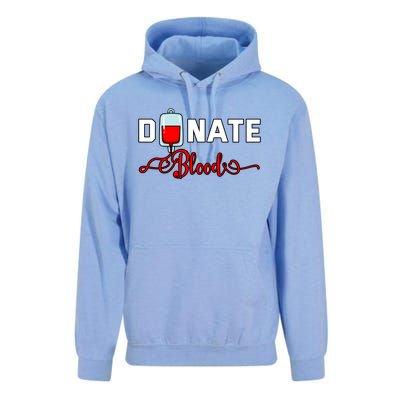 Donate Blood Saved Life National Blood Donor Awareness Month Gift Unisex Surf Hoodie