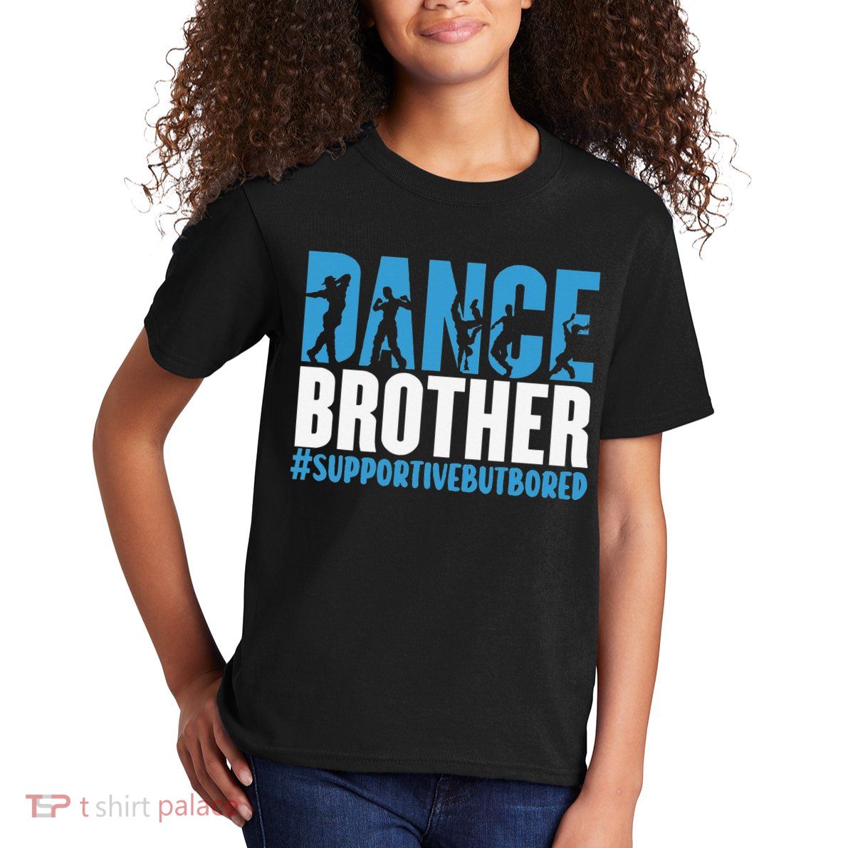 Dance Brother Supportive But Bored Funny Dance Sister Kids T-Shirt