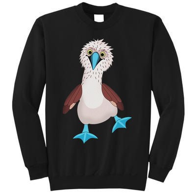 Dancing Booby Sea Bird Footed Blue Feet Drawing Sweatshirt