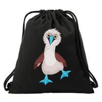 Dancing Booby Sea Bird Footed Blue Feet Drawing Drawstring Bag