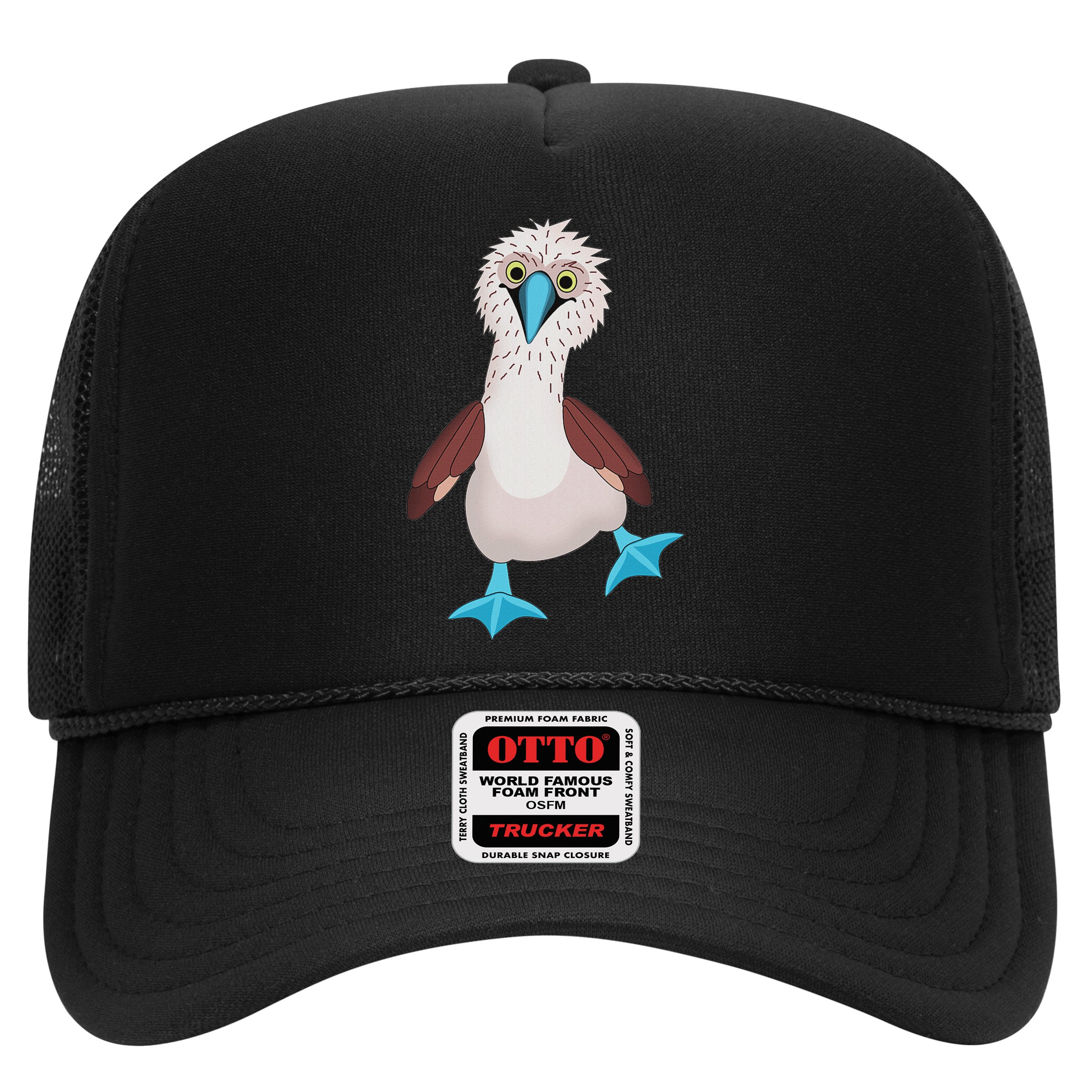 Dancing Booby Sea Bird Footed Blue Feet Drawing Hat