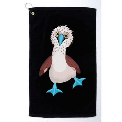 Dancing Booby Sea Bird Footed Blue Feet Drawing Golf Towel