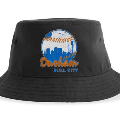 Durham Baseball Skyline Classic Bull City North Carolina Sustainable Bucket Hat