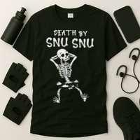 Death By Snu Snu Skeleton Funny Broken Bone T-Shirt