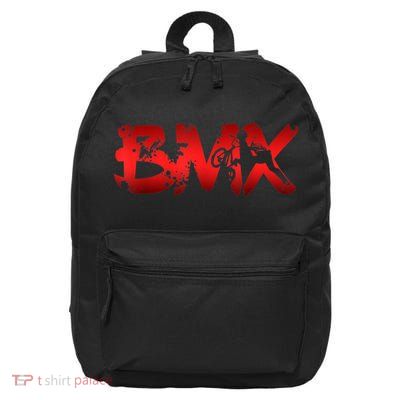 Distressed BMX Shirt For Men Women Kids & Bike Riders TShirt 16 in Basic Backpack