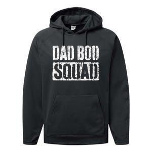 Dad Bod Squad Dad Figure Joke Humor Funny Father’s Dayshirt Performance Fleece Hoodie