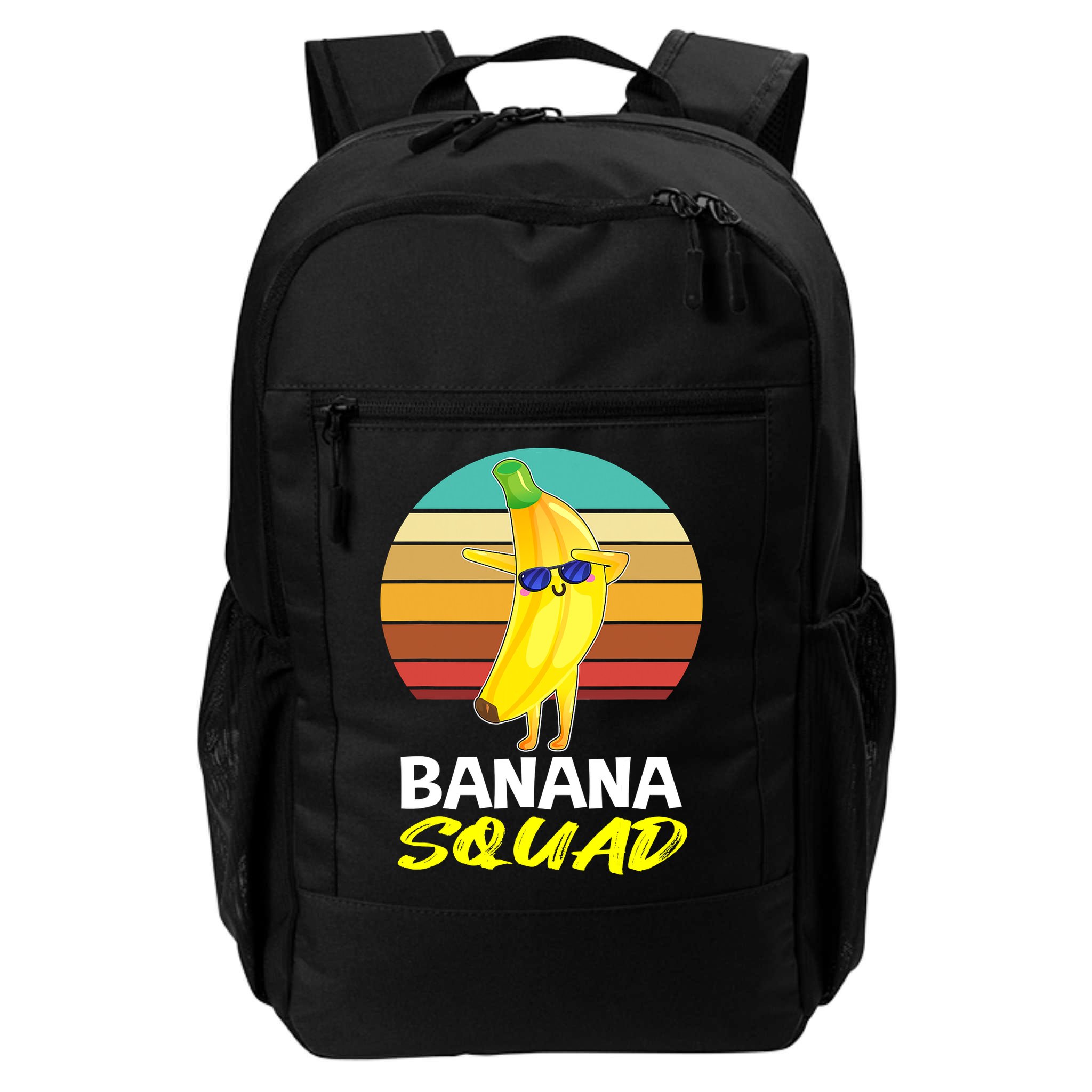 Dancing Banana Squad Funny Retro Vintage Backpack