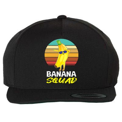 Dancing Banana Squad Funny Retro Vintage Wool Snapback Cap