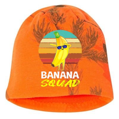 Dancing Banana Squad Funny Retro Vintage Kati - Camo Knit Beanie