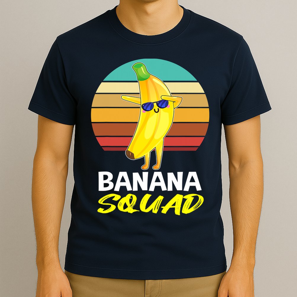 Dancing Banana Squad Funny Retro Vintage T-Shirt