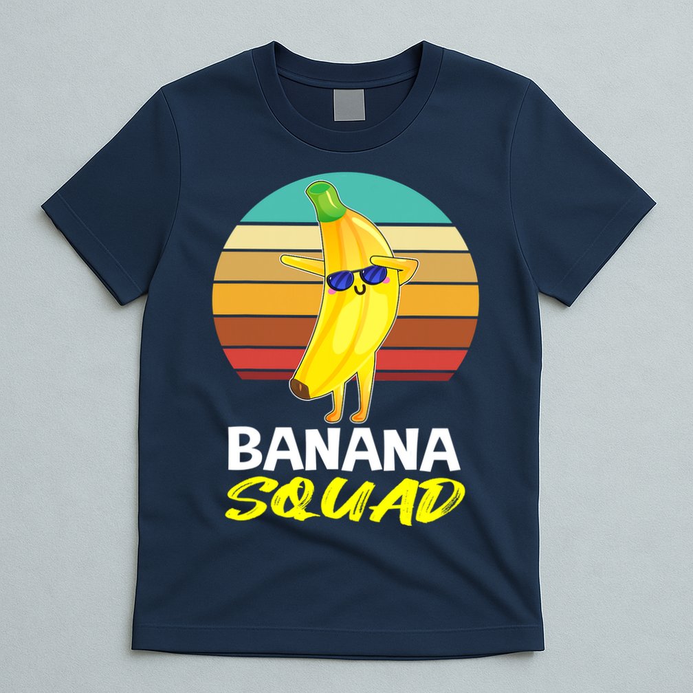 Dancing Banana Squad Funny Retro Vintage T-Shirt