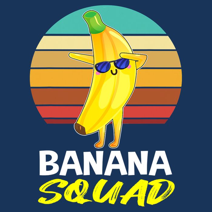 Dancing Banana Squad Funny Retro Vintage Womens T-Shirt