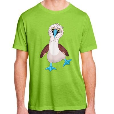 Dancing Booby Sea Bird Footed Blue Feet Drawing Adult ChromaSoft Performance T-Shirt