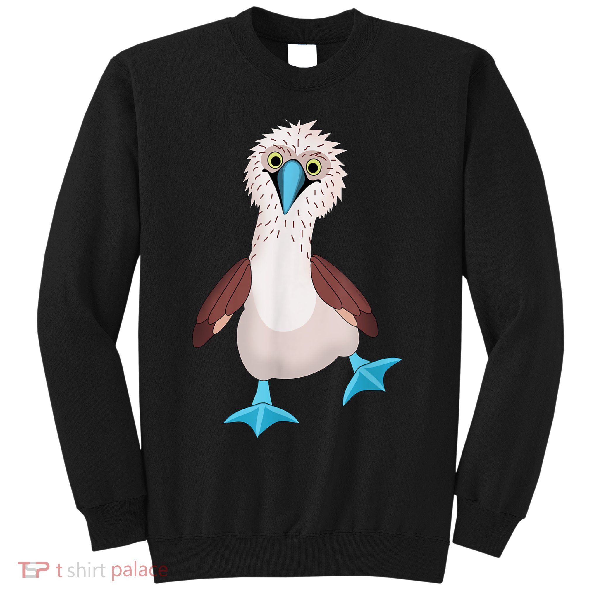 Dancing Booby Sea Bird Footed Blue Feet Drawing Sweatshirt