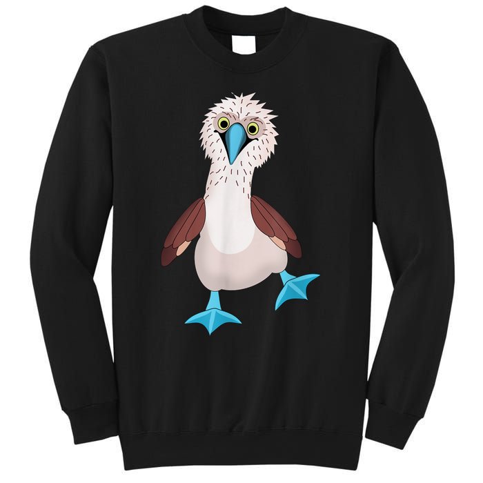 Dancing Booby Sea Bird Footed Blue Feet Drawing Sweatshirt