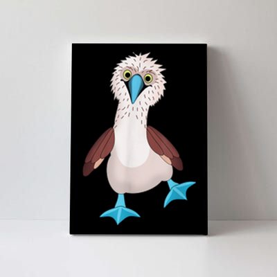 Dancing Booby Sea Bird Footed Blue Feet Drawing Canvas