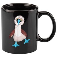 Dancing Booby Sea Bird Footed Blue Feet Drawing 11oz C Handle Ceramic Mug