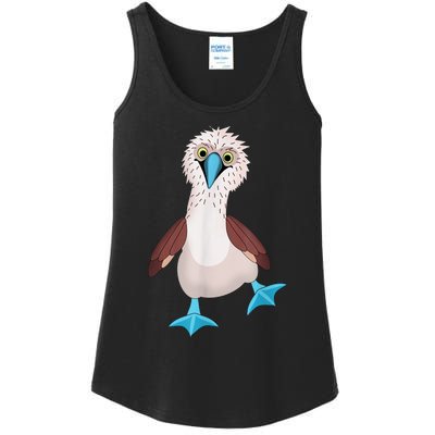 Dancing Booby Sea Bird Footed Blue Feet Drawing Ladies Essential Tank