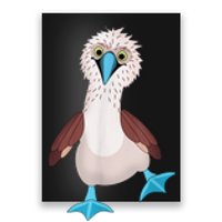 Dancing Booby Sea Bird Footed Blue Feet Drawing Poster