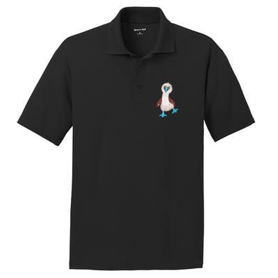 Dancing Booby Sea Bird Footed Blue Feet Drawing PosiCharge RacerMesh Polo