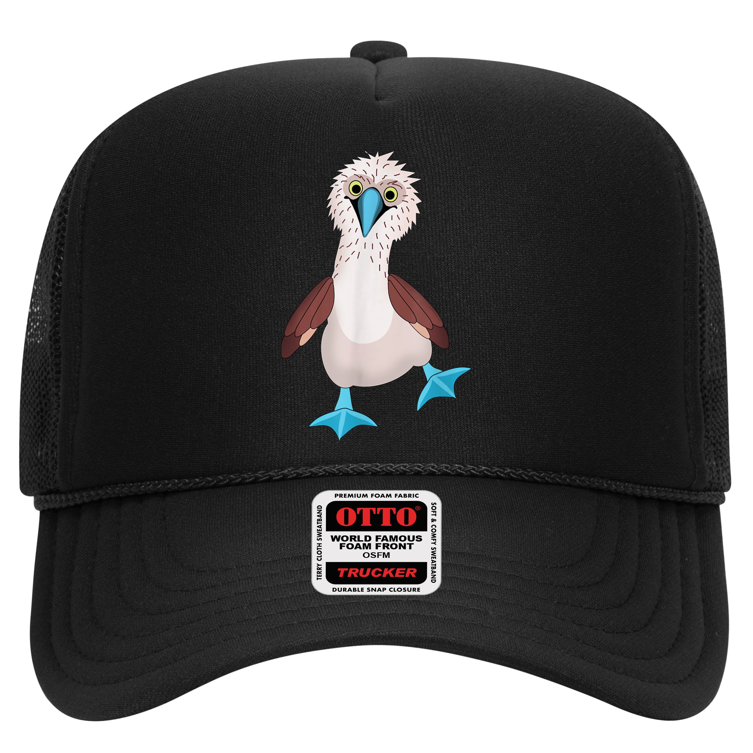 Dancing Booby Sea Bird Footed Blue Feet Drawing Hat