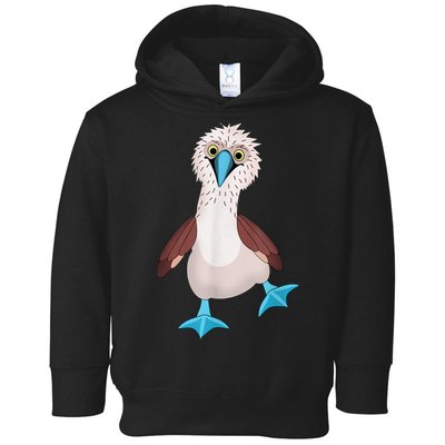 Dancing Booby Sea Bird Footed Blue Feet Drawing Toddler Hoodie