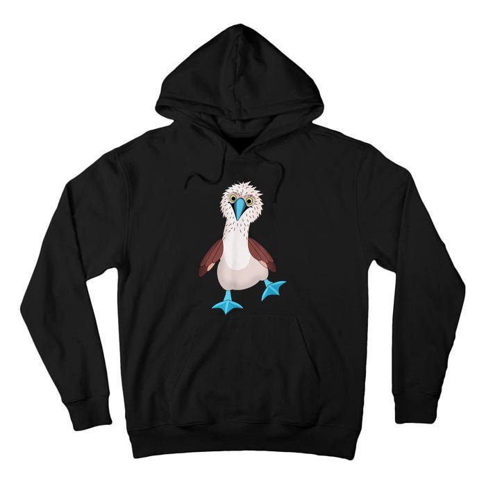 Dancing Booby Sea Bird Footed Blue Feet Drawing Tall Hoodie