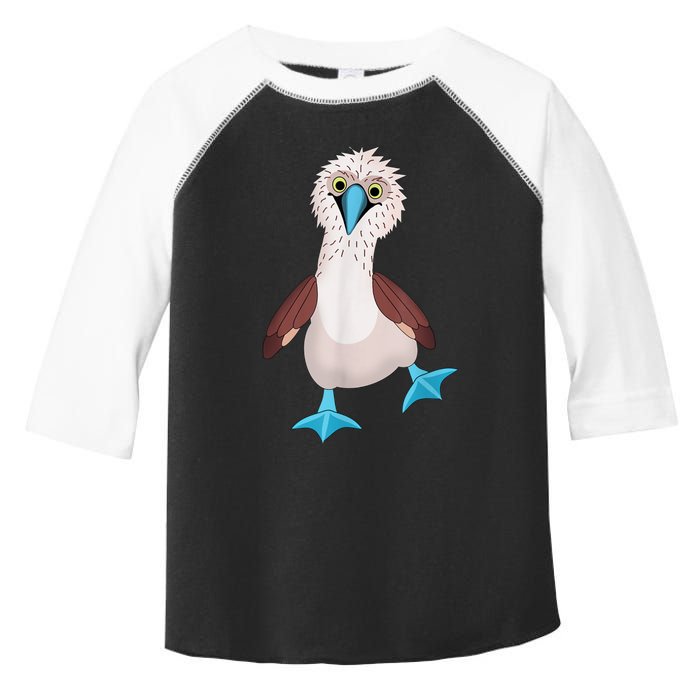 Dancing Booby Sea Bird Footed Blue Feet Drawing Toddler Fine Jersey T-Shirt