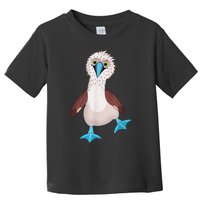 Dancing Booby Sea Bird Footed Blue Feet Drawing Toddler T-Shirt