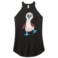 Dancing Booby Sea Bird Footed Blue Feet Drawing Women's Perfect Tri Rocker Tank