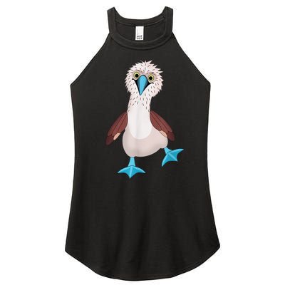 Dancing Booby Sea Bird Footed Blue Feet Drawing Women's Perfect Tri Rocker Tank