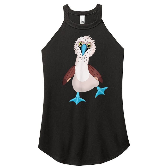 Dancing Booby Sea Bird Footed Blue Feet Drawing Women's Perfect Tri Rocker Tank