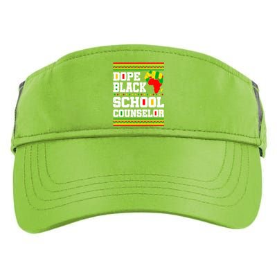 Dope Black School Counselor Black History Month Juneteenth Cute Gift Adult Drive Performance Visor