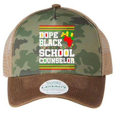 Dope Black School Counselor Black History Month Juneteenth Cute Gift Legacy Tie Dye Trucker Hat