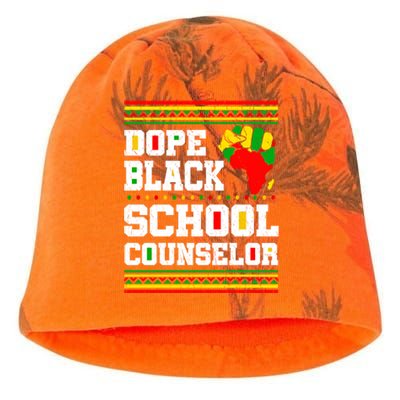 Dope Black School Counselor Black History Month Juneteenth Cute Gift Kati - Camo Knit Beanie