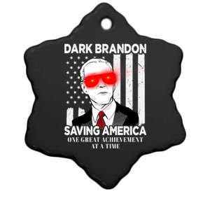 Dark Brandon Saving America Funny Biden Design Ceramic Star Ornament