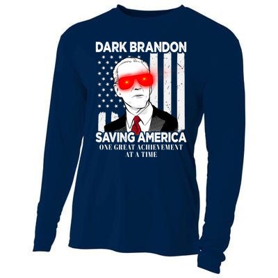 Dark Brandon Saving America Funny Biden Design Cooling Performance Long Sleeve Crew