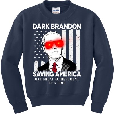 Dark Brandon Saving America Funny Biden Design Kids Sweatshirt