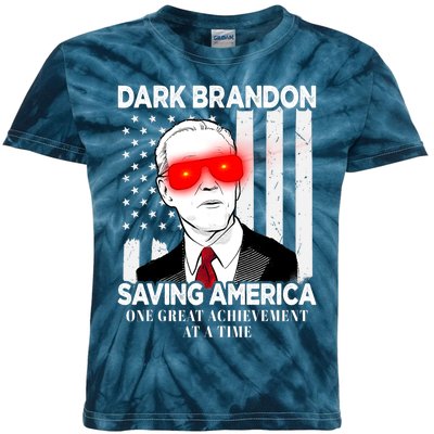 Dark Brandon Saving America Funny Biden Design Kids Tie-Dye T-Shirt