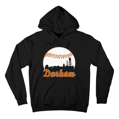 Durham Baseball Skyline North Carolina Hoodie