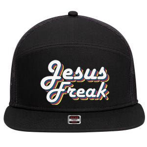 Devotional Bible Scripture Jesus Freak Christian 7 Panel Mesh Trucker Snapback Hat