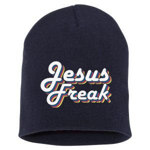 Devotional Bible Scripture Jesus Freak Christian Short Acrylic Beanie