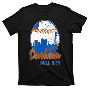 Durham Baseball Skyline Classic Bull City North Carolina T-Shirt