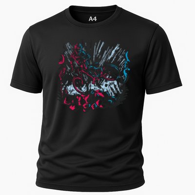 Downhill Biker Stunt Performance Shirt