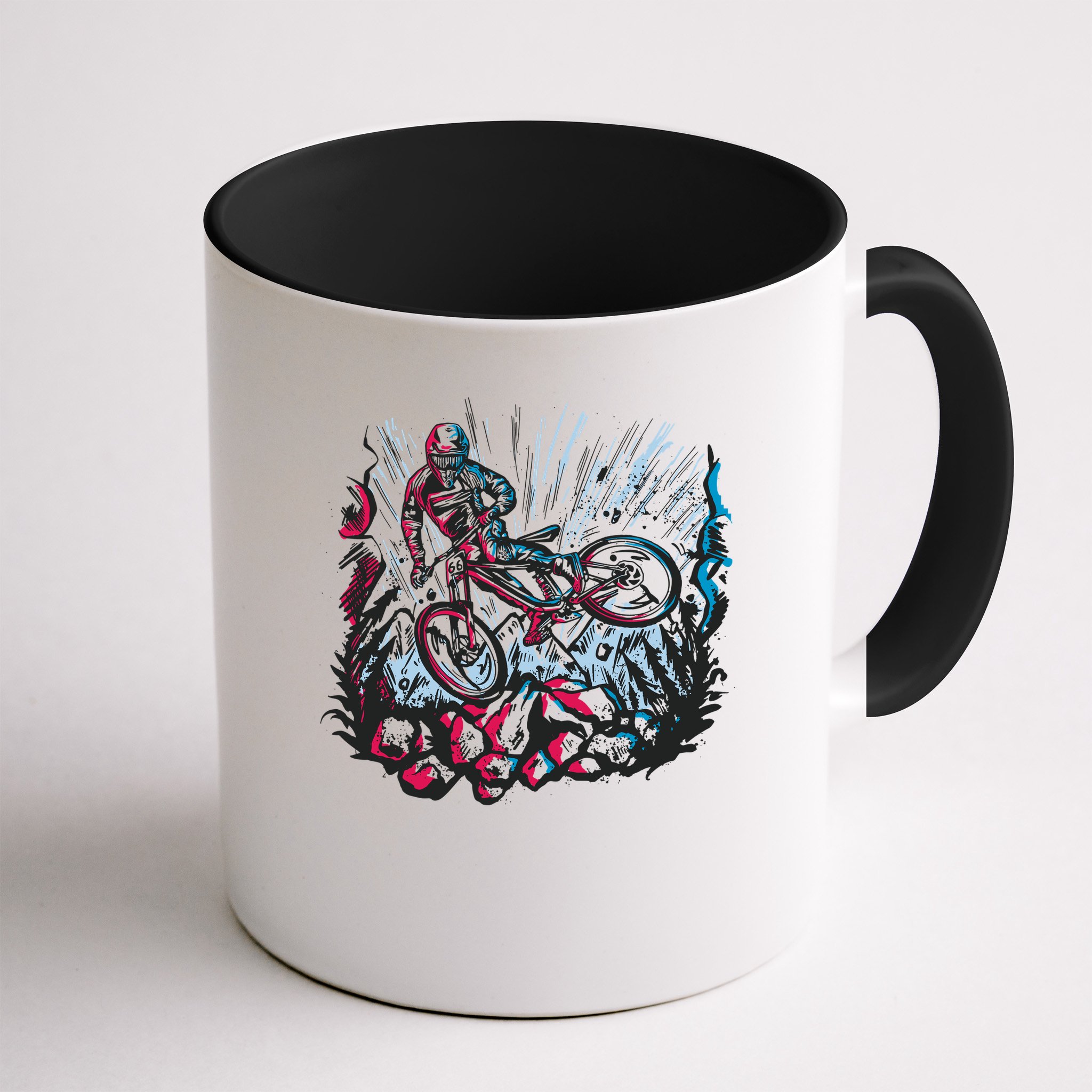 Downhill Biker Stunt Mug